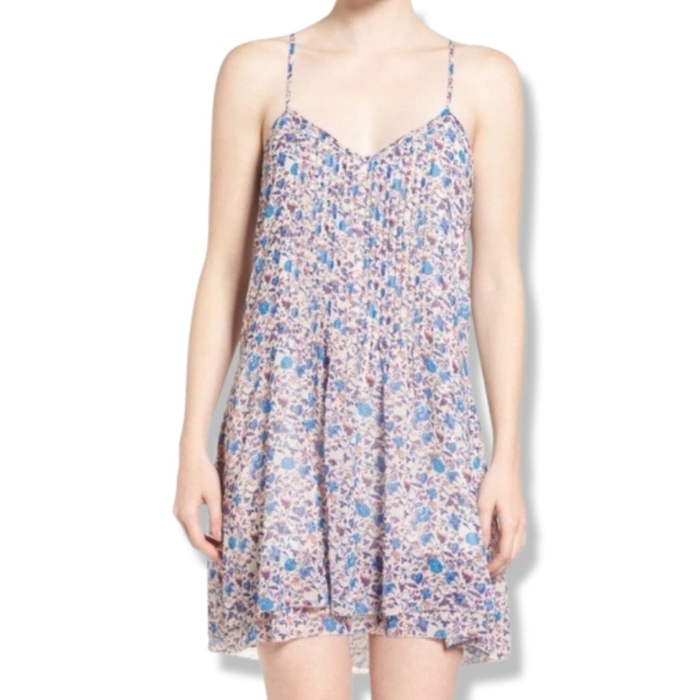 Sanctuary for Revolve + Anthropologie “Spring Fling” Chiffon Floral Mini Dress